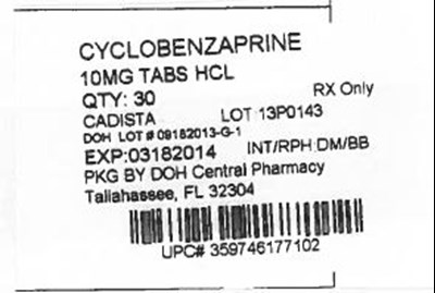 Label Image For 10mg (10mg Cadista)